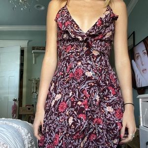 Cute multi colored mini dress.